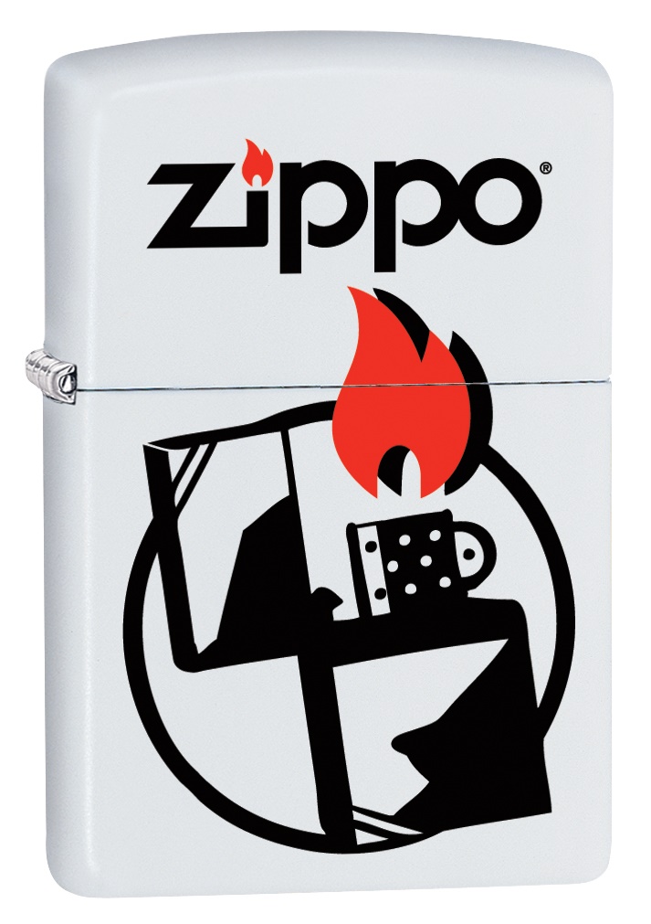 Front shot of Zippo Bejeweled Beetle Design High Polish Brass Windproof Lighter standing at a 3/4 angle.