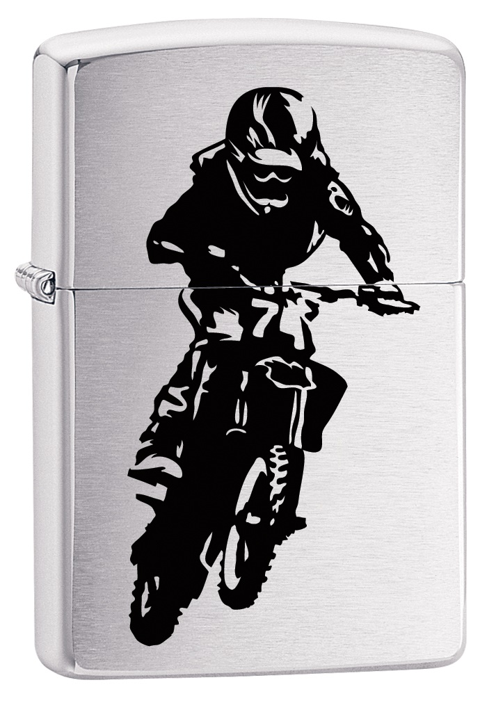 Front shot of Zippo Bejeweled Beetle Design High Polish Brass Windproof Lighter standing at a 3/4 angle.