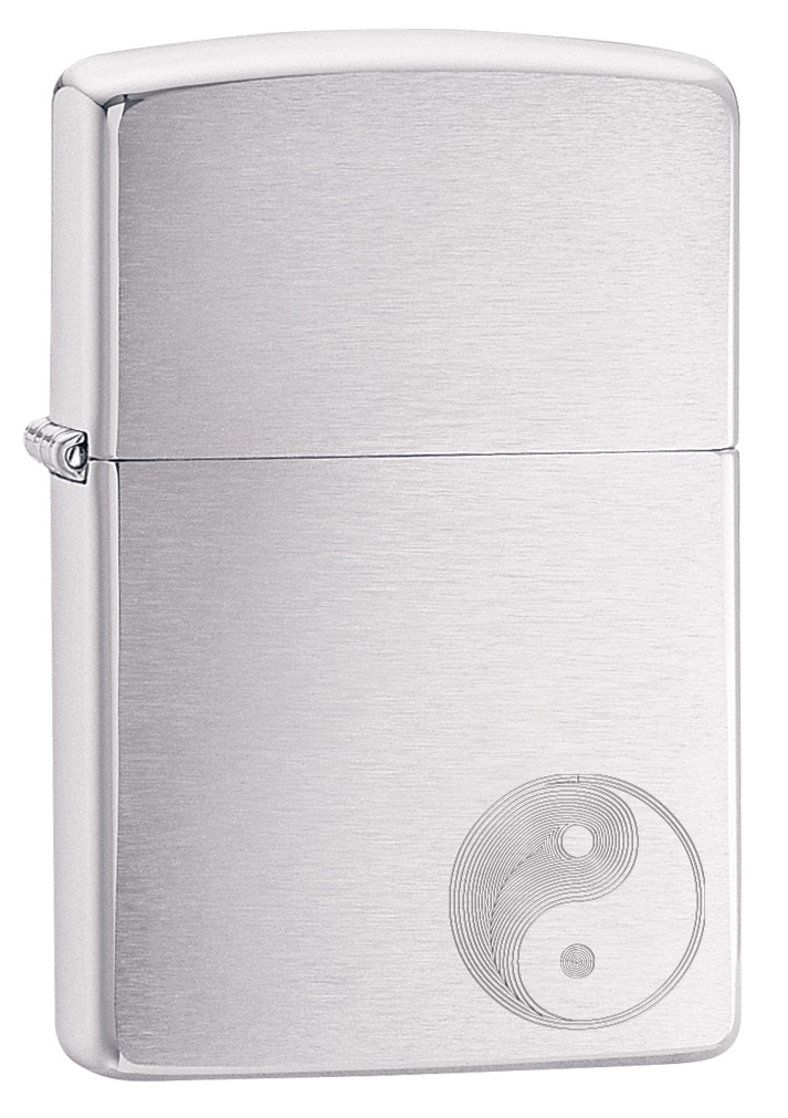Front shot of Zippo Bejeweled Beetle Design High Polish Brass Windproof Lighter standing at a 3/4 angle.
