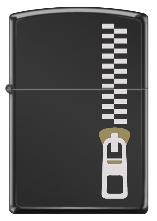 Front shot of Zippo Bejeweled Beetle Design High Polish Brass Windproof Lighter standing at a 3/4 angle.
