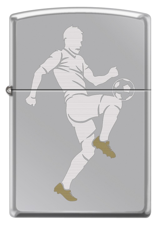 Front shot of Zippo Bejeweled Beetle Design High Polish Brass Windproof Lighter standing at a 3/4 angle.