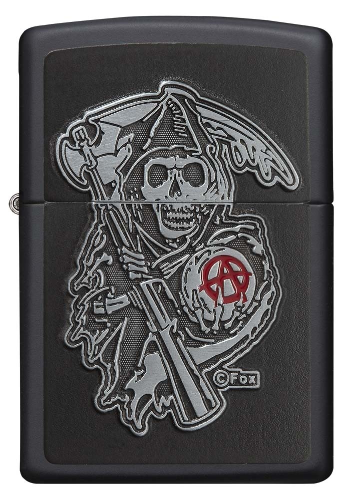 Front shot of Zippo Bejeweled Beetle Design High Polish Brass Windproof Lighter standing at a 3/4 angle.