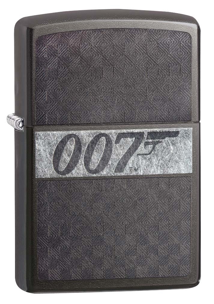 Front shot of Zippo Bejeweled Beetle Design High Polish Brass Windproof Lighter standing at a 3/4 angle.
