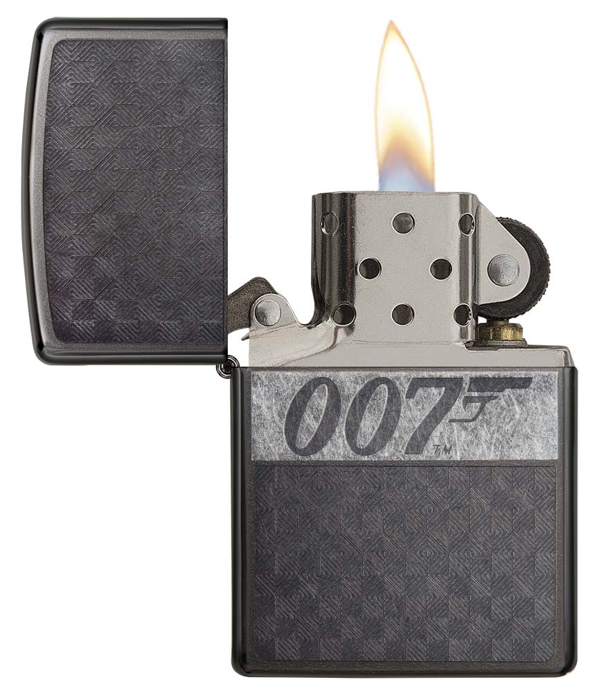 Front shot of Zippo Bejeweled Beetle Design High Polish Brass Windproof Lighter standing at a 3/4 angle.