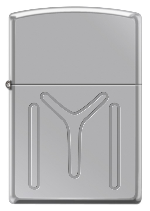 Front shot of Zippo Bejeweled Beetle Design High Polish Brass Windproof Lighter standing at a 3/4 angle.