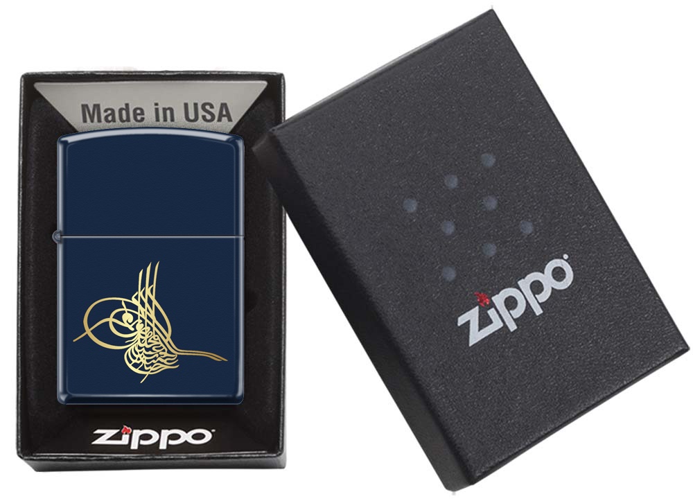 Front shot of Zippo Bejeweled Beetle Design High Polish Brass Windproof Lighter standing at a 3/4 angle.
