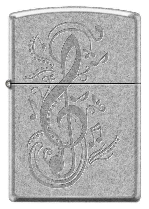Front shot of Zippo Bejeweled Beetle Design High Polish Brass Windproof Lighter standing at a 3/4 angle.
