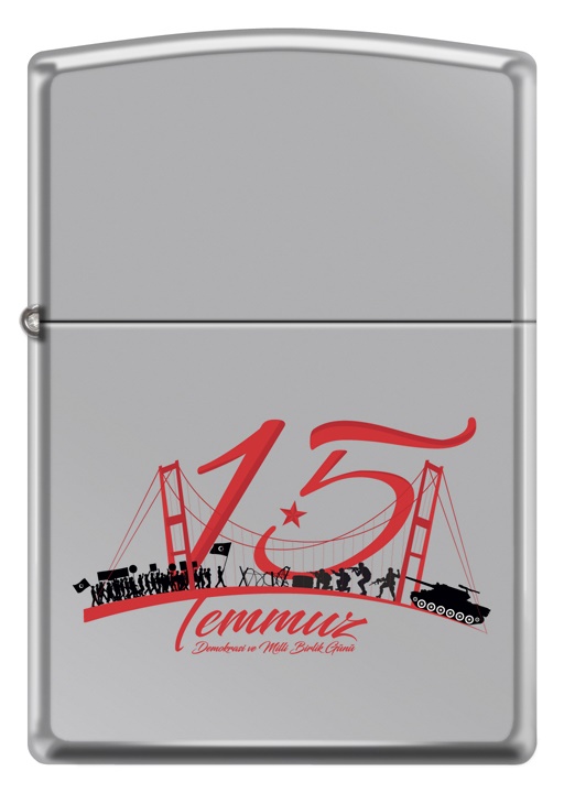 Front shot of Zippo Bejeweled Beetle Design High Polish Brass Windproof Lighter standing at a 3/4 angle.