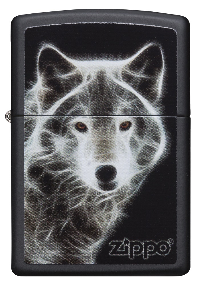 Front shot of Zippo Bejeweled Beetle Design High Polish Brass Windproof Lighter standing at a 3/4 angle.