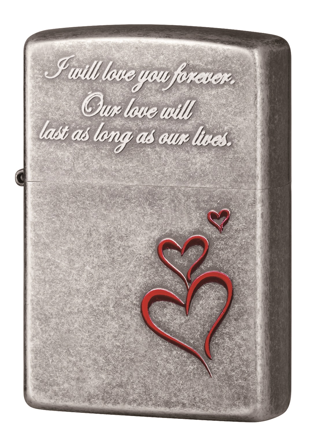 Front shot of Zippo Bejeweled Beetle Design High Polish Brass Windproof Lighter standing at a 3/4 angle.