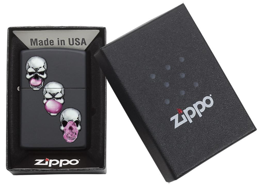 Front shot of Zippo Bejeweled Beetle Design High Polish Brass Windproof Lighter standing at a 3/4 angle.