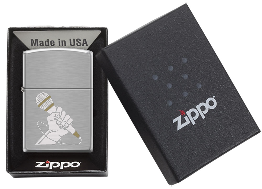 Front shot of Zippo Bejeweled Beetle Design High Polish Brass Windproof Lighter standing at a 3/4 angle.