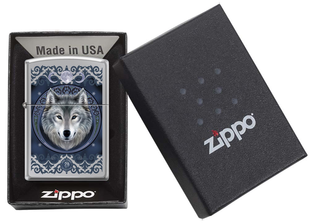 Front shot of Zippo Bejeweled Beetle Design High Polish Brass Windproof Lighter standing at a 3/4 angle.