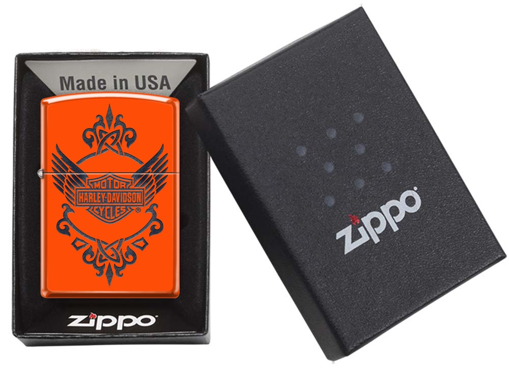 Front shot of Zippo Bejeweled Beetle Design High Polish Brass Windproof Lighter standing at a 3/4 angle.