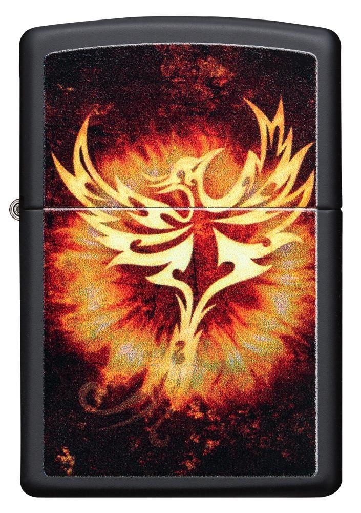 Front shot of Zippo Bejeweled Beetle Design High Polish Brass Windproof Lighter standing at a 3/4 angle.