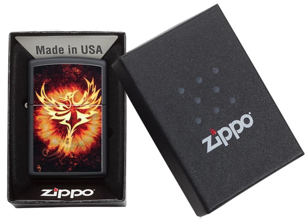 Front shot of Zippo Bejeweled Beetle Design High Polish Brass Windproof Lighter standing at a 3/4 angle.