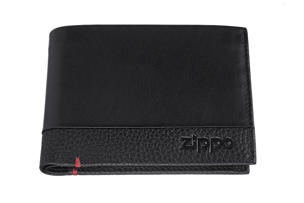 RFID Bloklamalı Nappa Deri Bi-Fold Cüzdan Siyah
