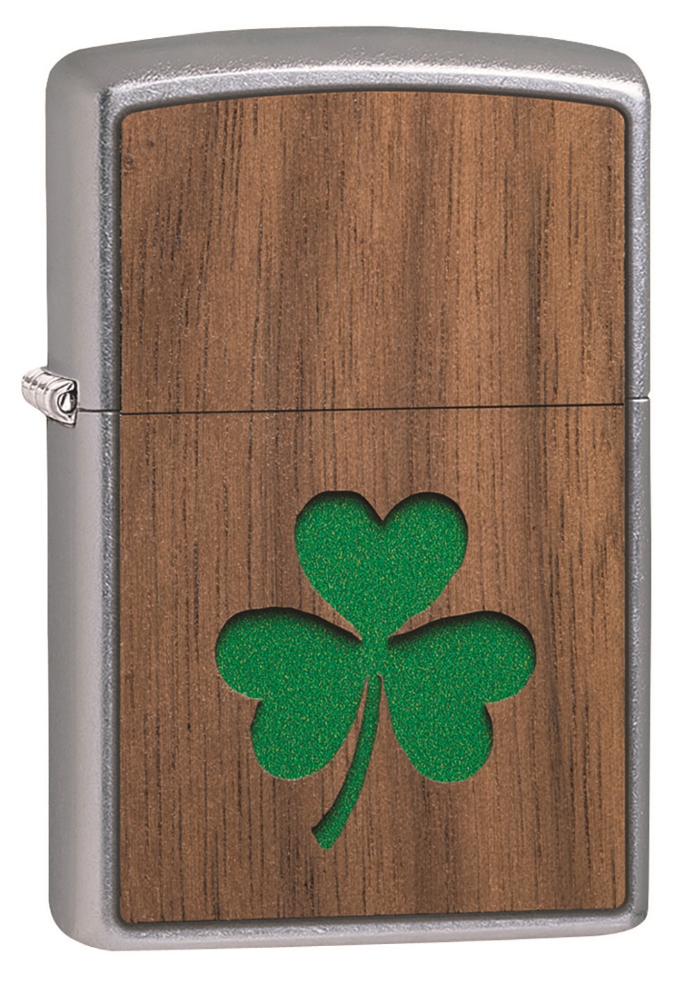 Front shot of Zippo Bejeweled Beetle Design High Polish Brass Windproof Lighter standing at a 3/4 angle.