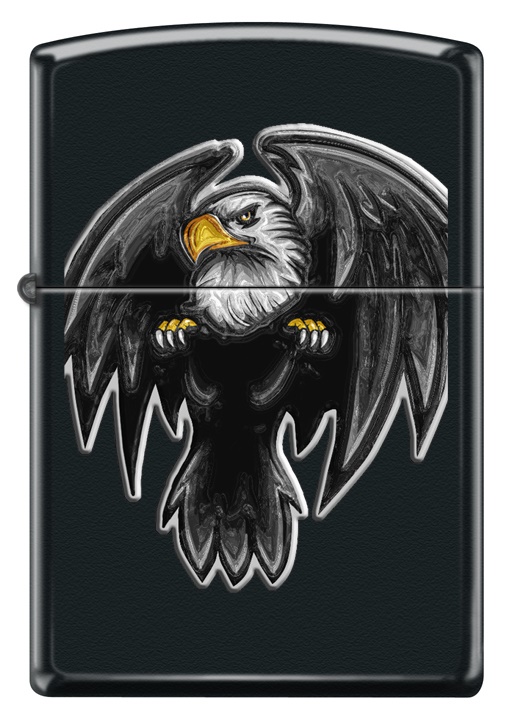 Front shot of Zippo Bejeweled Beetle Design High Polish Brass Windproof Lighter standing at a 3/4 angle.
