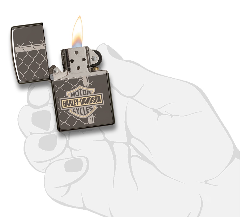 Front shot of Zippo Bejeweled Beetle Design High Polish Brass Windproof Lighter standing at a 3/4 angle.