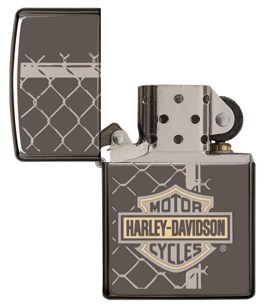 Front shot of Zippo Bejeweled Beetle Design High Polish Brass Windproof Lighter standing at a 3/4 angle.