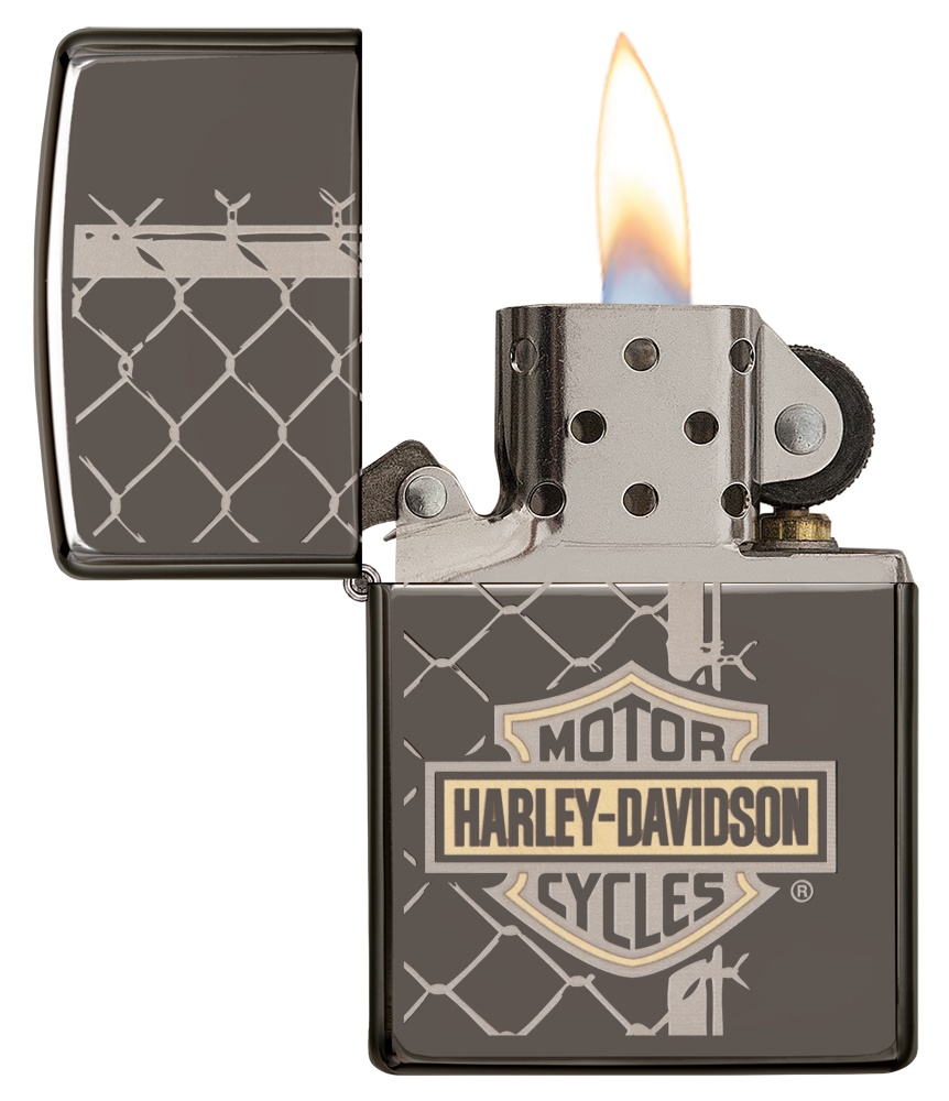 Front shot of Zippo Bejeweled Beetle Design High Polish Brass Windproof Lighter standing at a 3/4 angle.