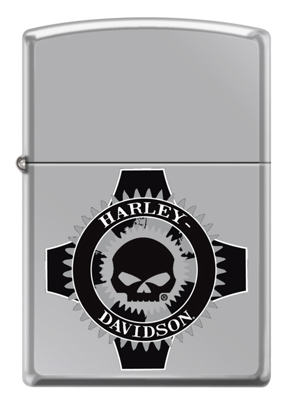 Front shot of Zippo Bejeweled Beetle Design High Polish Brass Windproof Lighter standing at a 3/4 angle.