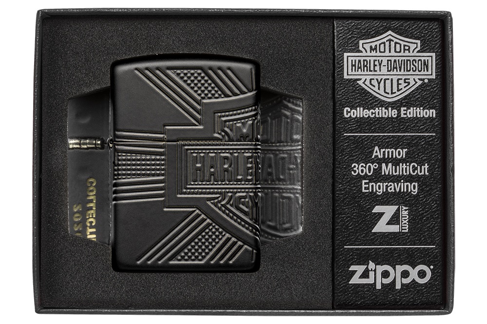 Front shot of Zippo Bejeweled Beetle Design High Polish Brass Windproof Lighter standing at a 3/4 angle.
