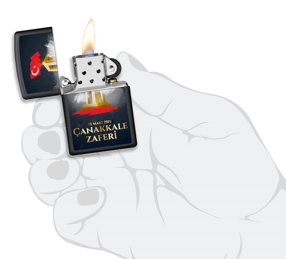 Front shot of Zippo Bejeweled Beetle Design High Polish Brass Windproof Lighter standing at a 3/4 angle.