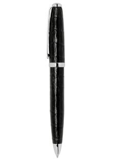 Black Leather Wrap Ballpoint