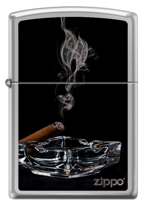 Front shot of Zippo Bejeweled Beetle Design High Polish Brass Windproof Lighter standing at a 3/4 angle.