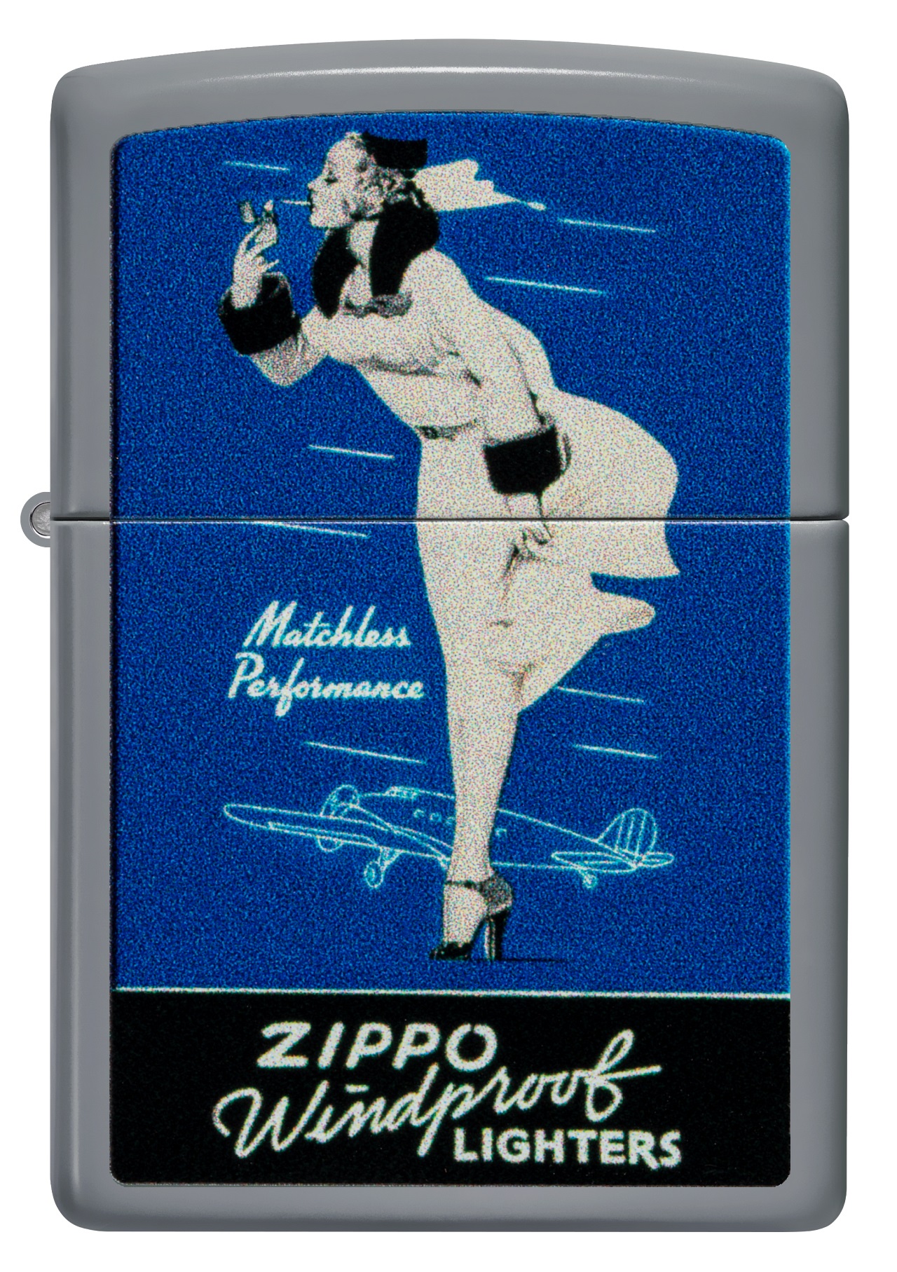 Front shot of Zippo Bejeweled Beetle Design High Polish Brass Windproof Lighter standing at a 3/4 angle.
