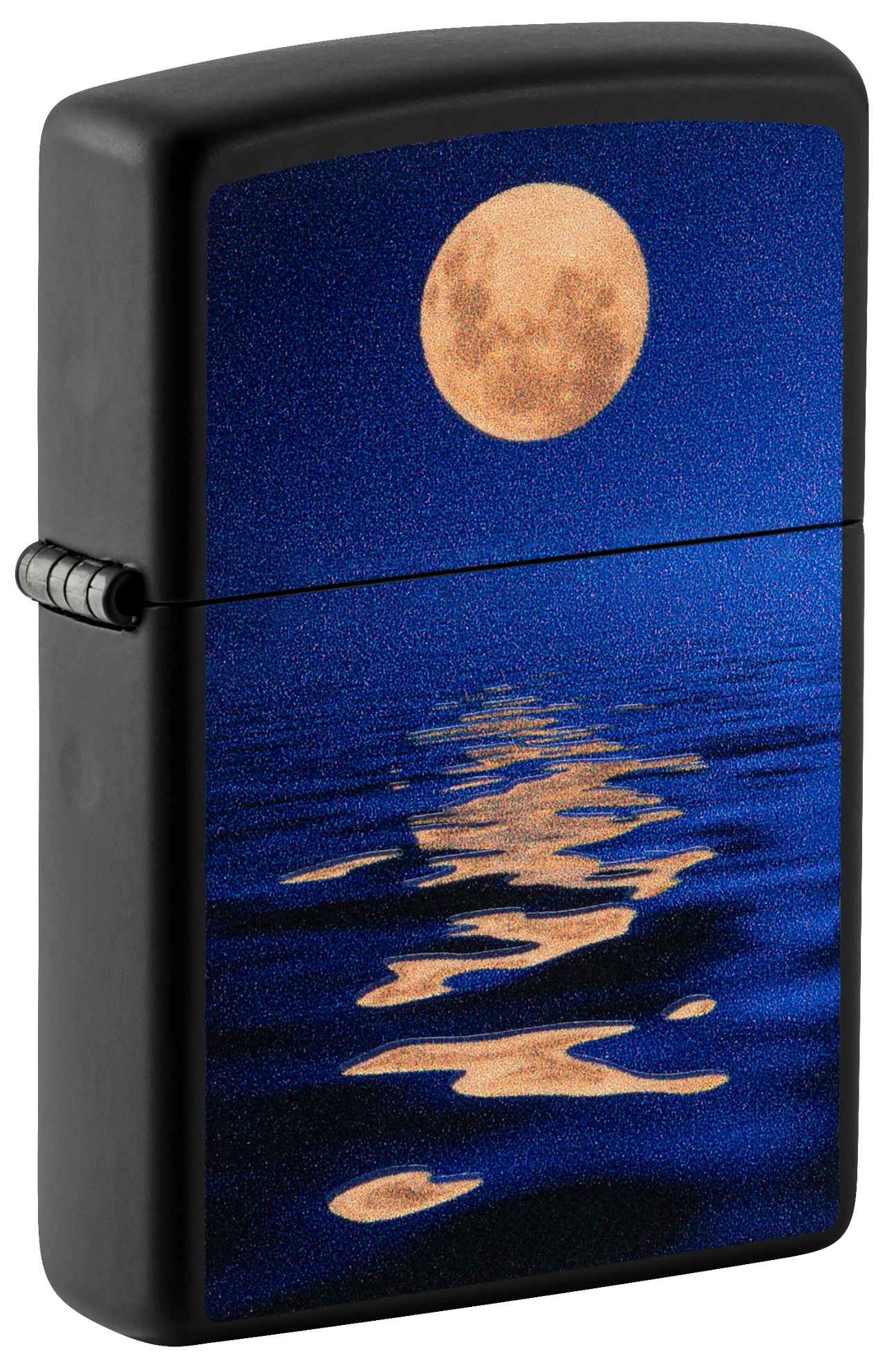 Front shot of Zippo Bejeweled Beetle Design High Polish Brass Windproof Lighter standing at a 3/4 angle.
