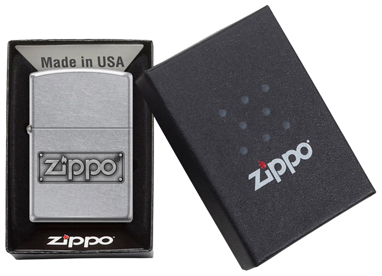 Front shot of Zippo Bejeweled Beetle Design High Polish Brass Windproof Lighter standing at a 3/4 angle.