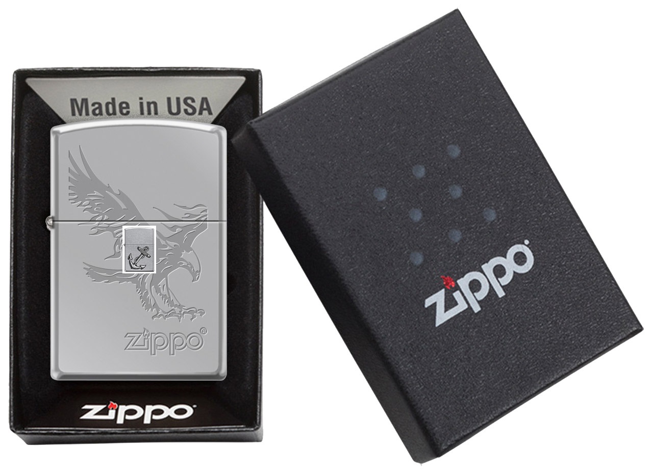Front shot of Zippo Bejeweled Beetle Design High Polish Brass Windproof Lighter standing at a 3/4 angle.