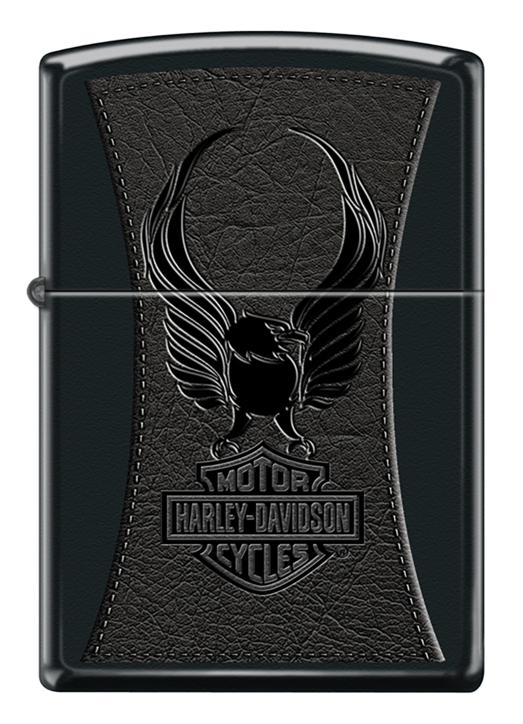 Front shot of Zippo Bejeweled Beetle Design High Polish Brass Windproof Lighter standing at a 3/4 angle.