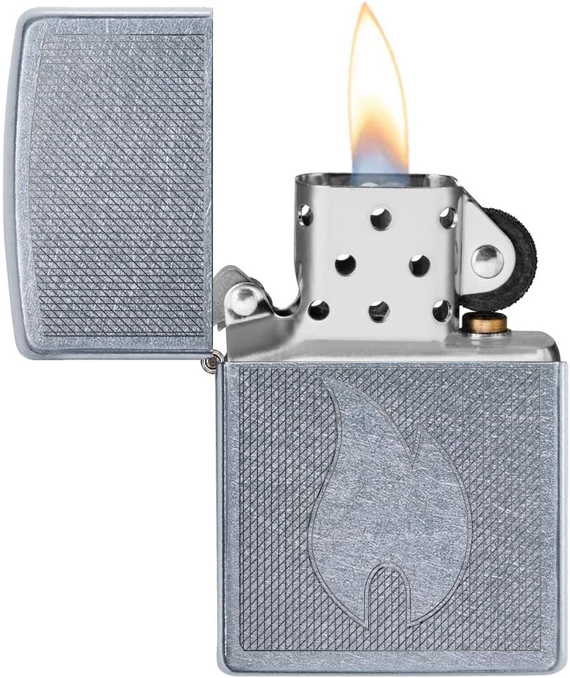 Front shot of Zippo Bejeweled Beetle Design High Polish Brass Windproof Lighter standing at a 3/4 angle.