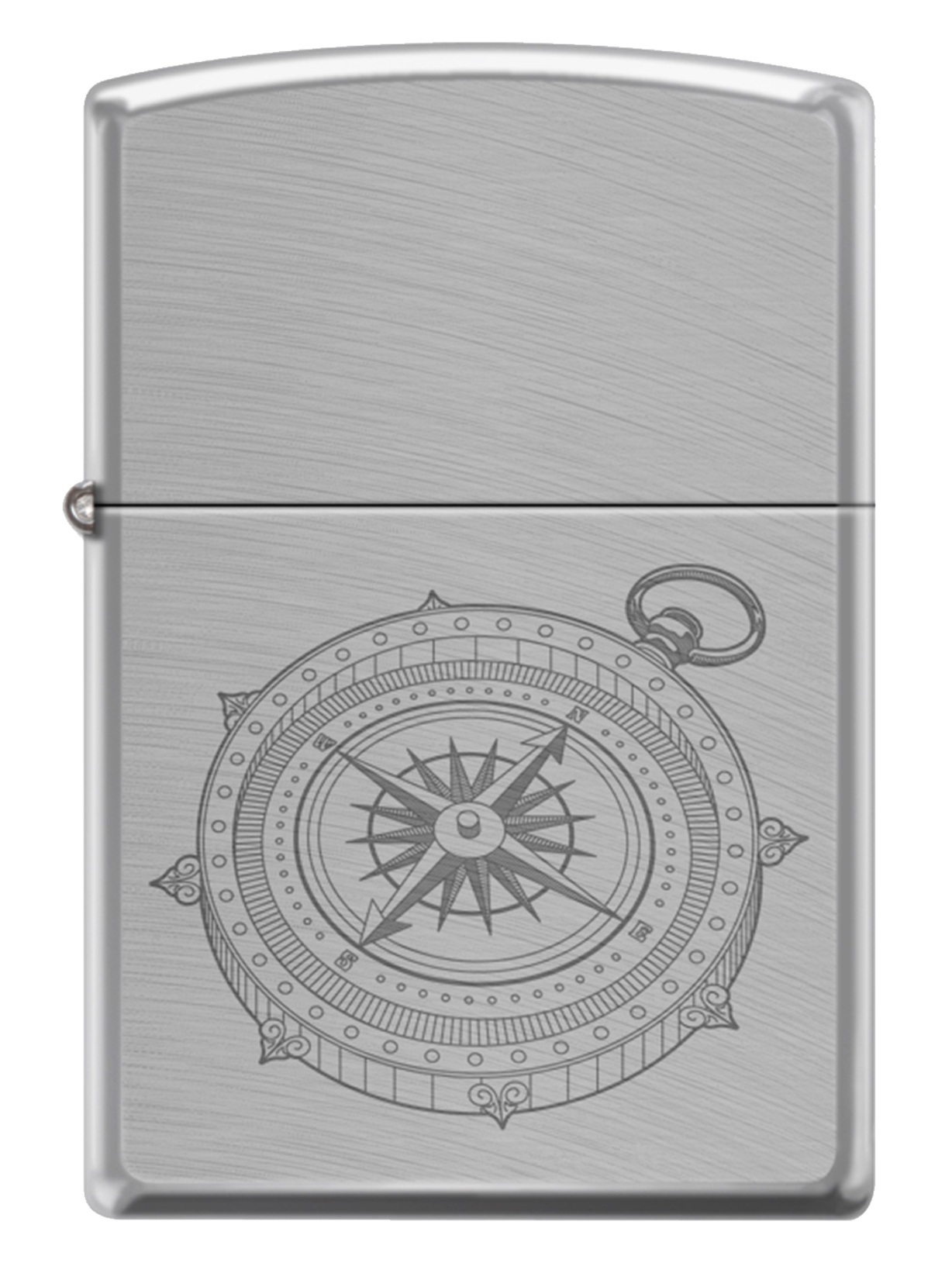 Front shot of Zippo Bejeweled Beetle Design High Polish Brass Windproof Lighter standing at a 3/4 angle.