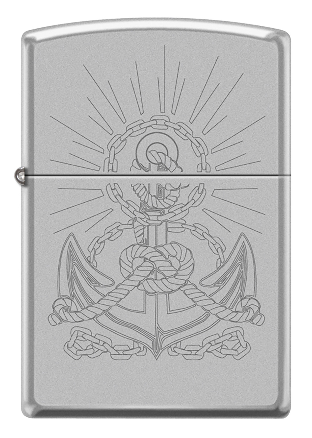 Front shot of Zippo Bejeweled Beetle Design High Polish Brass Windproof Lighter standing at a 3/4 angle.