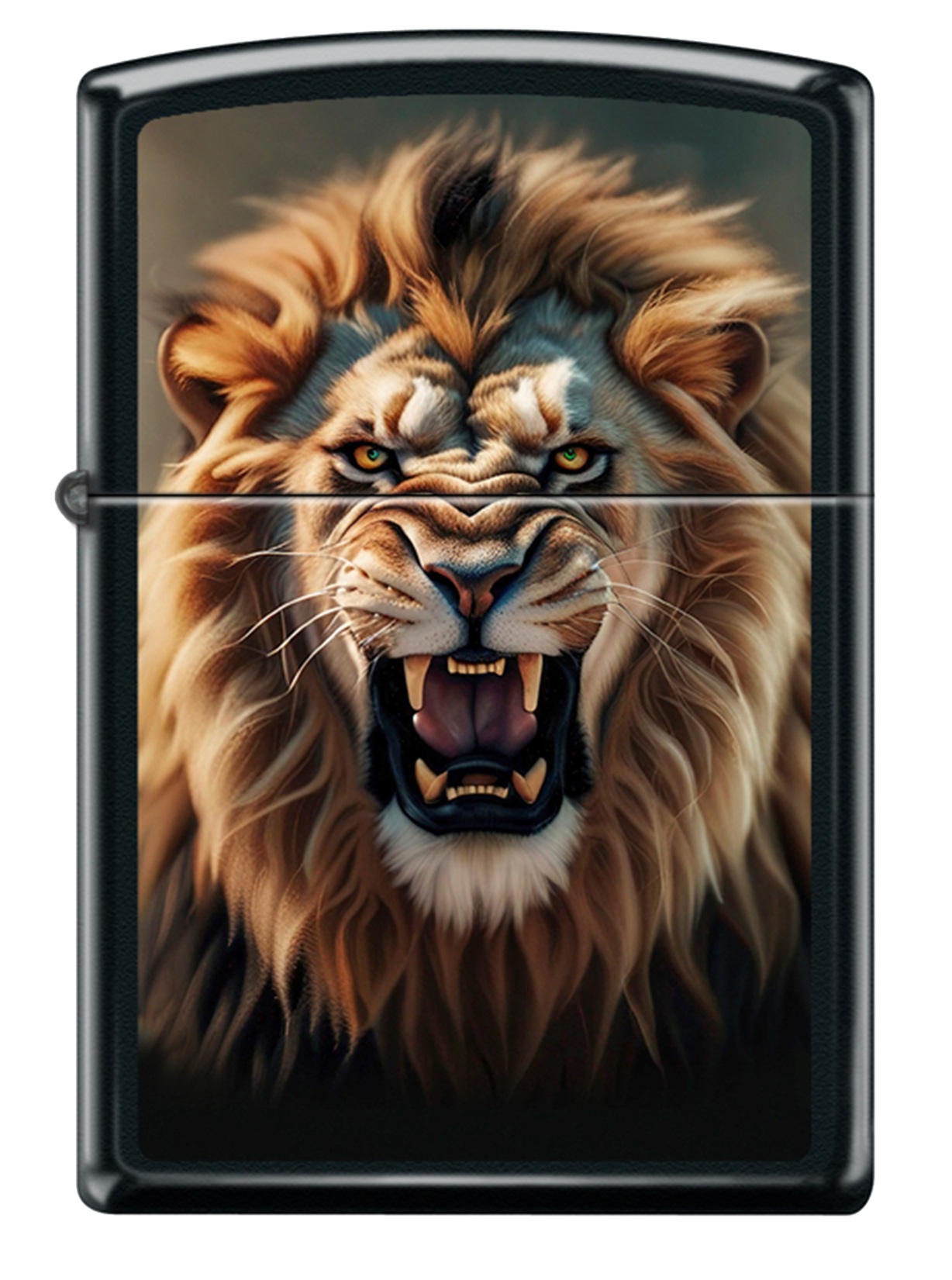 Front shot of Zippo Bejeweled Beetle Design High Polish Brass Windproof Lighter standing at a 3/4 angle.