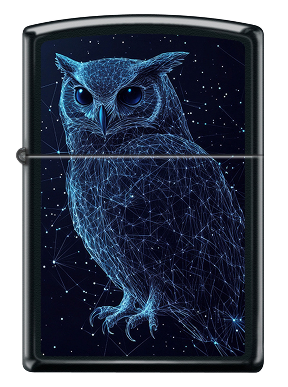 Front shot of Zippo Bejeweled Beetle Design High Polish Brass Windproof Lighter standing at a 3/4 angle.