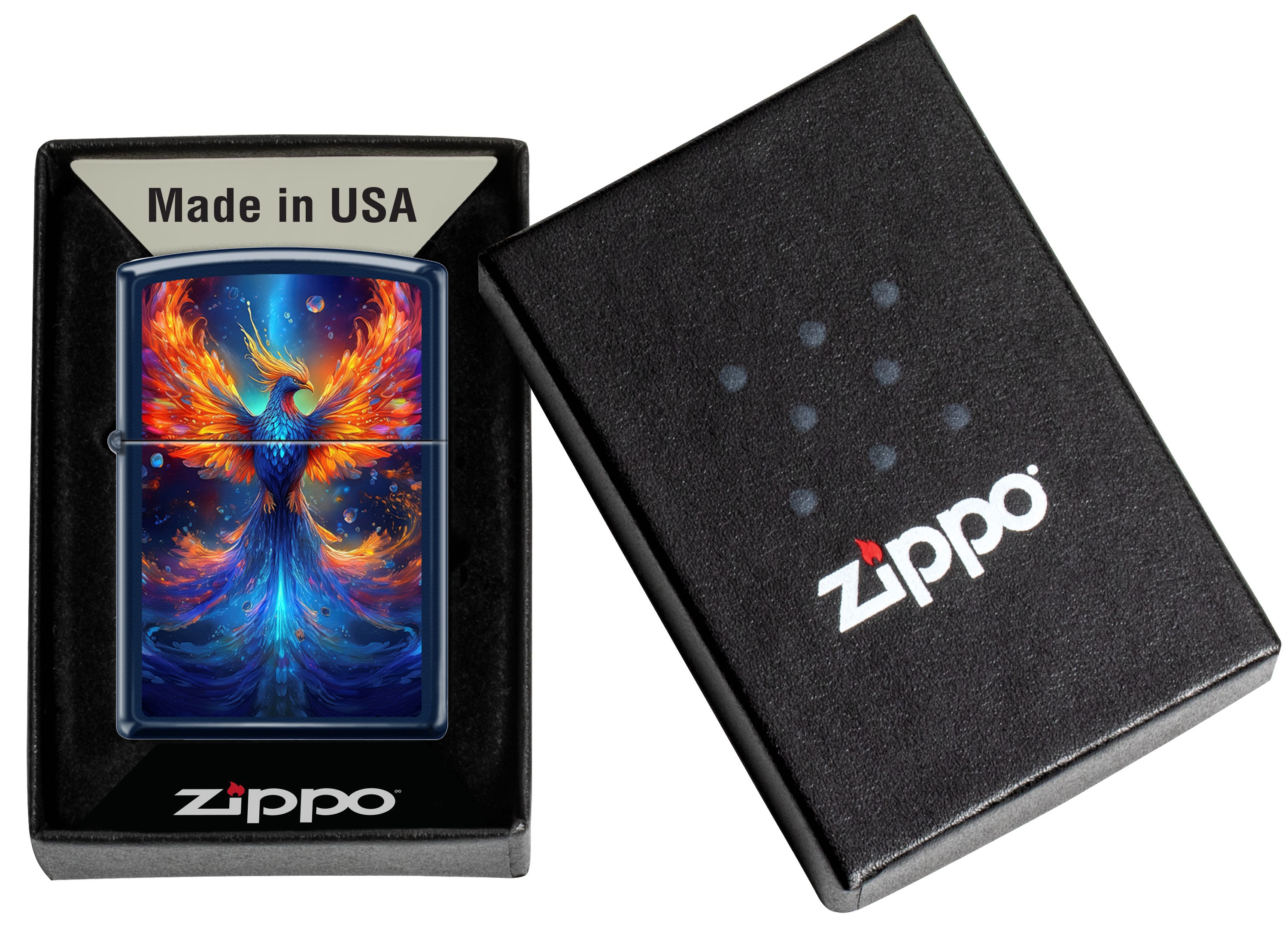 Front shot of Zippo Bejeweled Beetle Design High Polish Brass Windproof Lighter standing at a 3/4 angle.