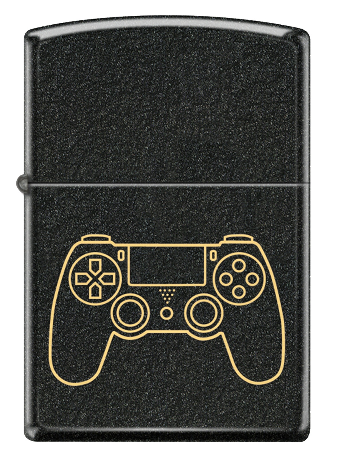 Front shot of Zippo Bejeweled Beetle Design High Polish Brass Windproof Lighter standing at a 3/4 angle.