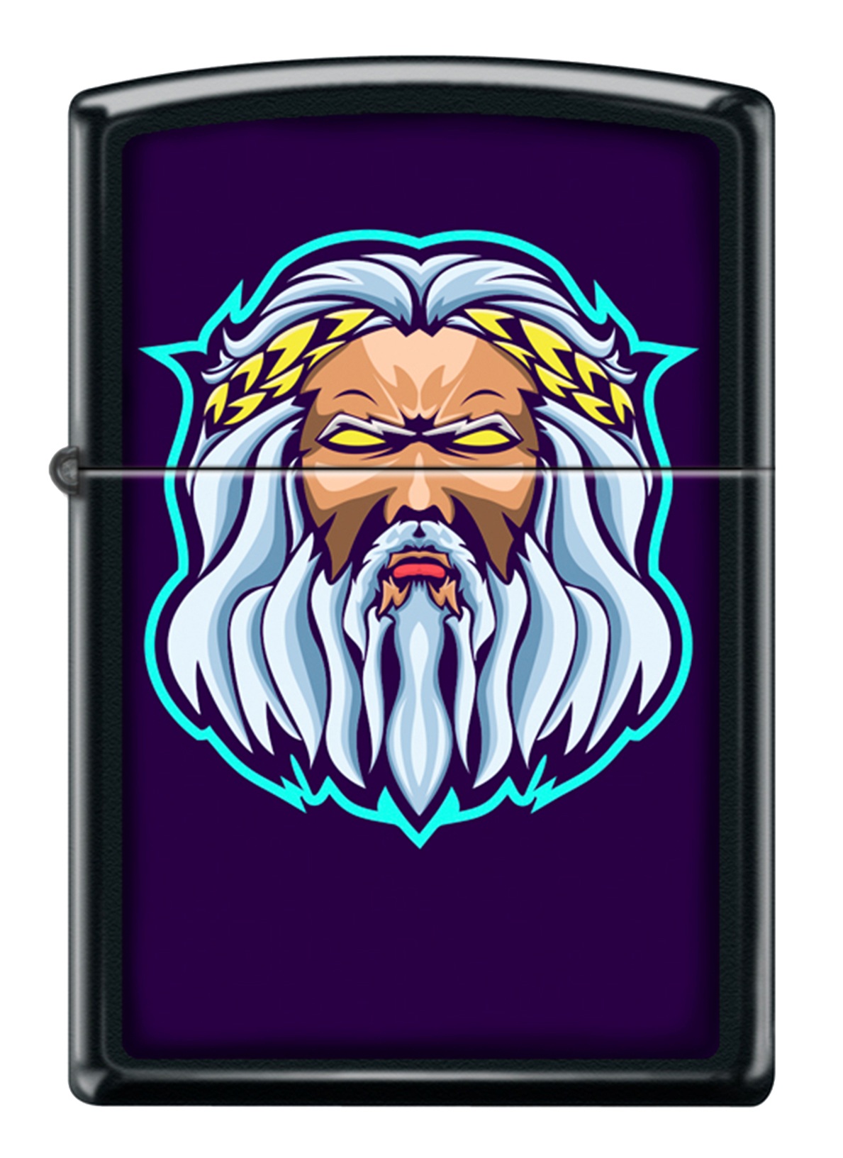 Front shot of Zippo Bejeweled Beetle Design High Polish Brass Windproof Lighter standing at a 3/4 angle.