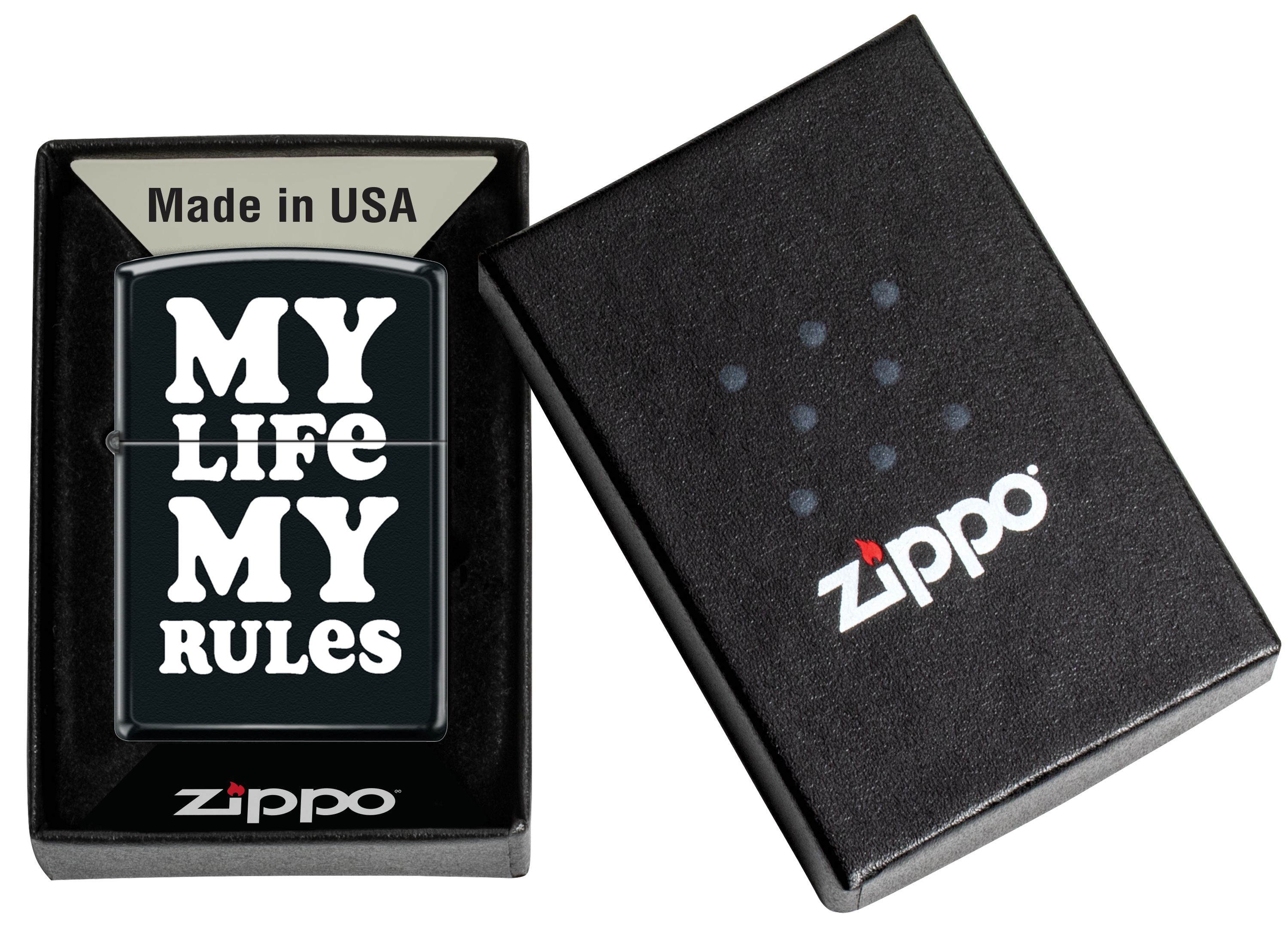 Front shot of Zippo Bejeweled Beetle Design High Polish Brass Windproof Lighter standing at a 3/4 angle.