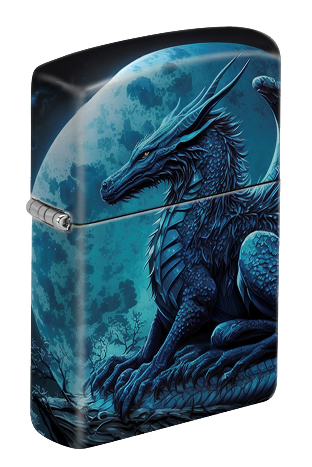 Front shot of Zippo Bejeweled Beetle Design High Polish Brass Windproof Lighter standing at a 3/4 angle.