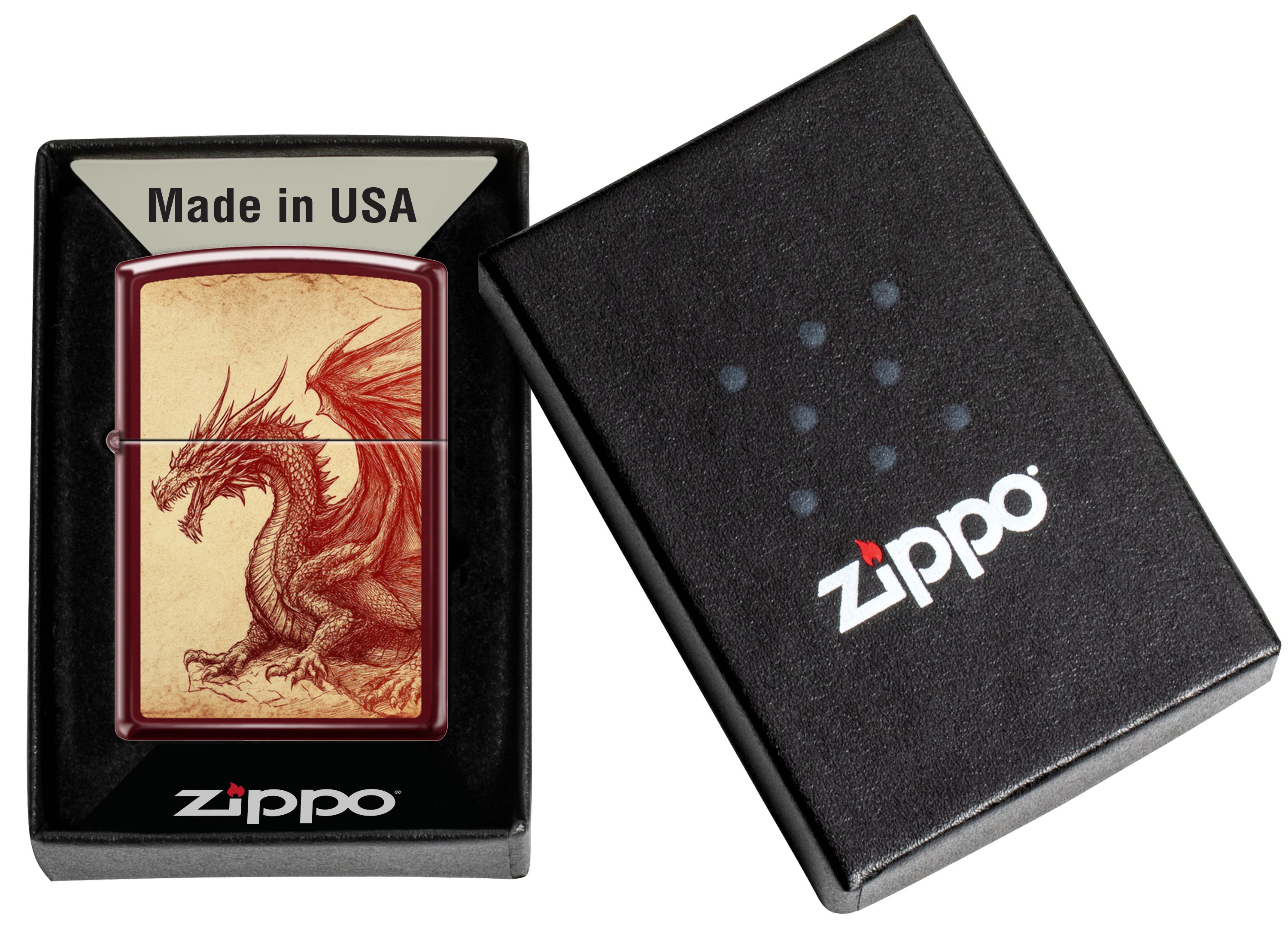 Front shot of Zippo Bejeweled Beetle Design High Polish Brass Windproof Lighter standing at a 3/4 angle.