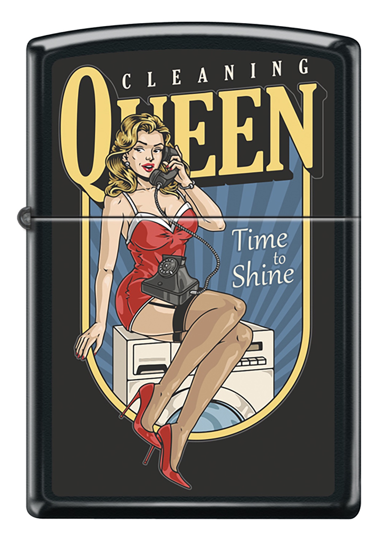 Front shot of Zippo Bejeweled Beetle Design High Polish Brass Windproof Lighter standing at a 3/4 angle.