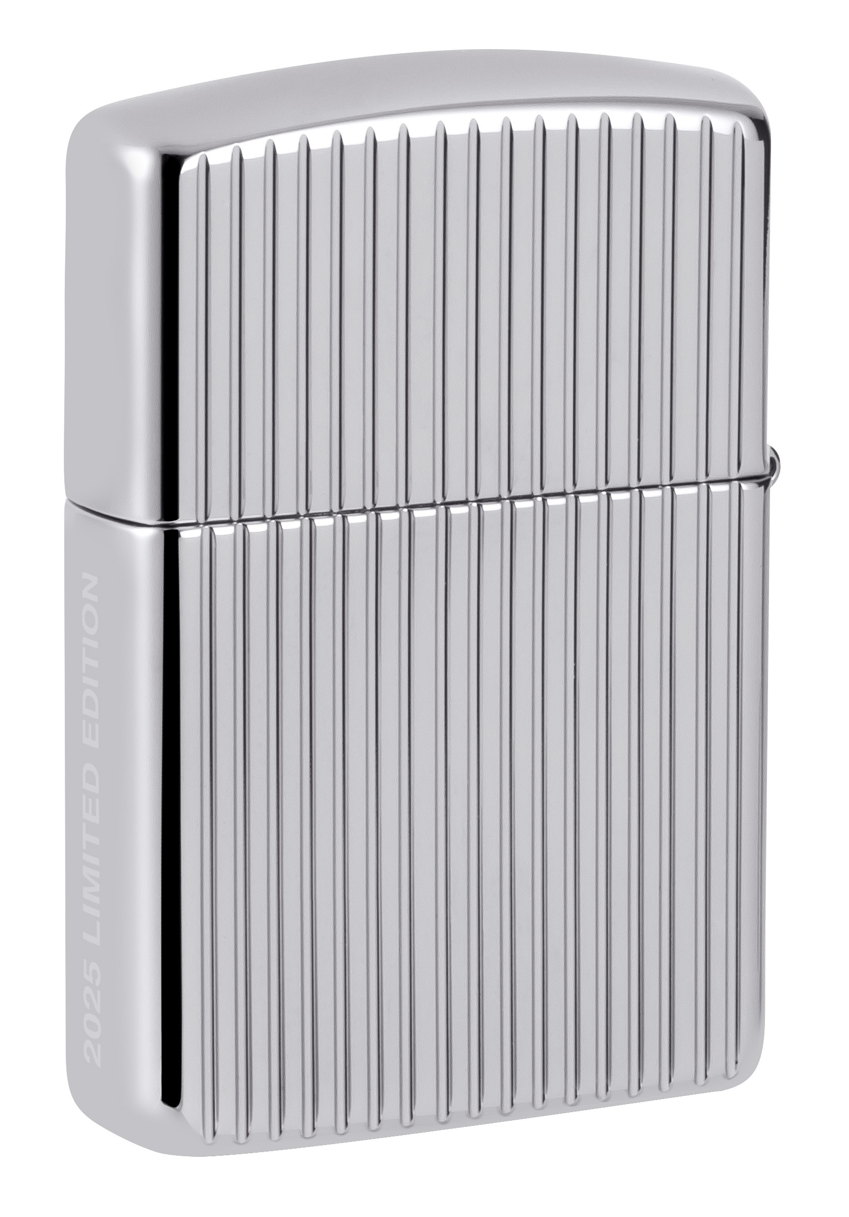 Front shot of Zippo Bejeweled Beetle Design High Polish Brass Windproof Lighter standing at a 3/4 angle.