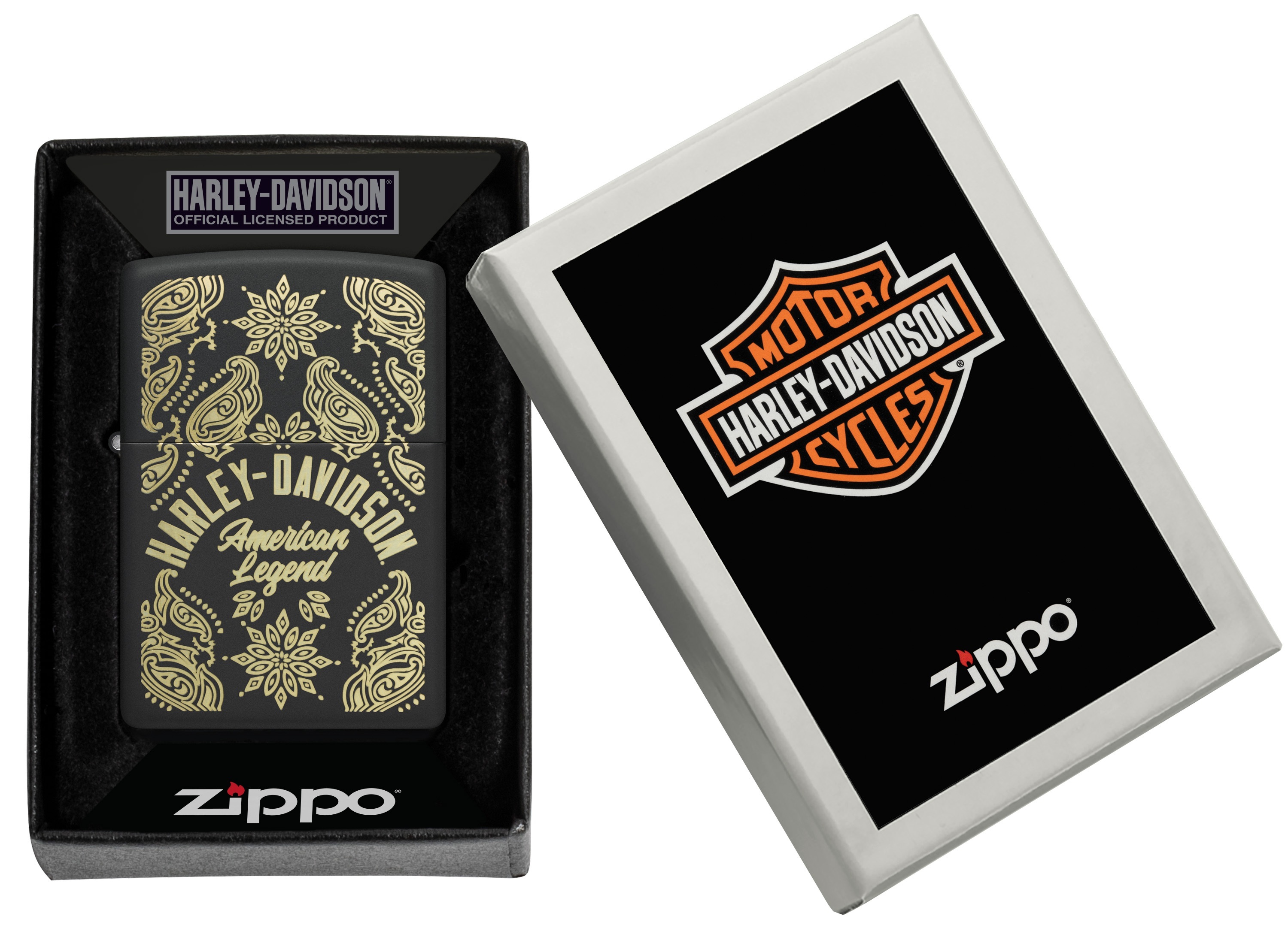 Front shot of Zippo Bejeweled Beetle Design High Polish Brass Windproof Lighter standing at a 3/4 angle.